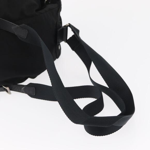 PRADA Backpack Nylon Black Silver Auth 154530 main image 13